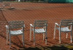 Menschenleerer Tennisplatz