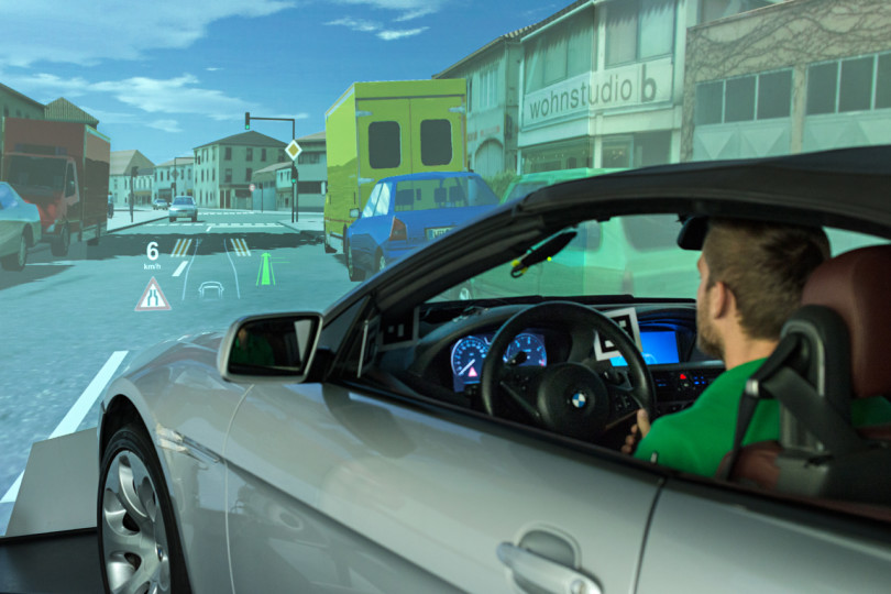 Fahrsimulator Head-up-Display