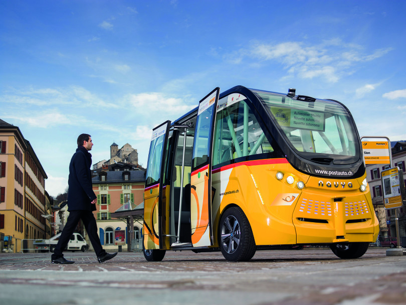 Autonomer Shuttle Sion