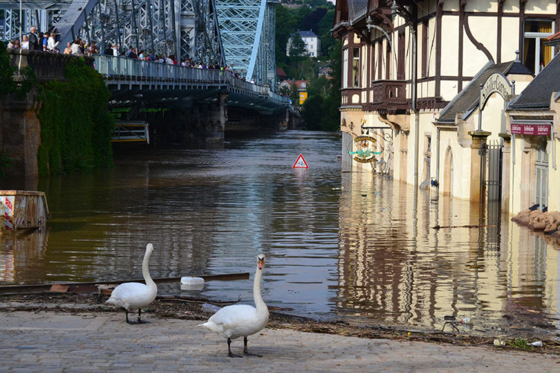 Überflutung nach Starkregen