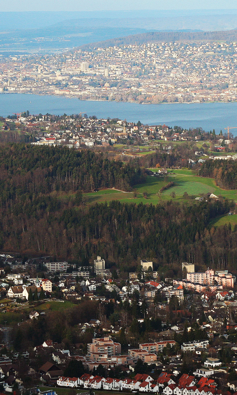 Zersiedelung um Zürich