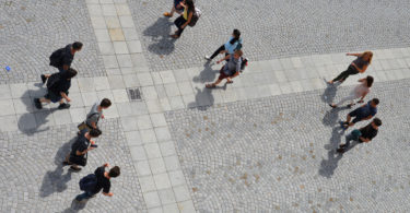 menscliches Verhalten im Stadtraum