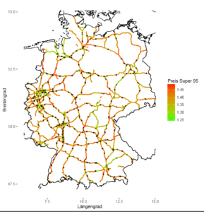 Tankstellen an Autobahnen in Deutschland