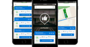 Parkplatz-App auf dem Smartphone