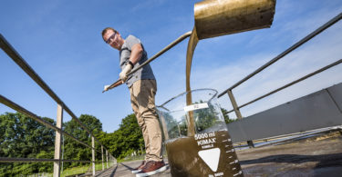 Bei der Abwasserreinigung in Kläranlagen entsteht Lachgas