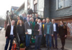 Besuch des Reallabors „Utopiastadt“ im Mirker Quartier während der Abschlusstour des Projekts Wohlstands-Transformation Wuppertal.