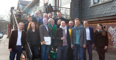 Besuch des Reallabors „Utopiastadt“ im Mirker Quartier während der Abschlusstour des Projekts Wohlstands-Transformation Wuppertal.