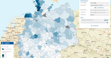 Web-GIS-Anwendung zu erneuerbaren Energien