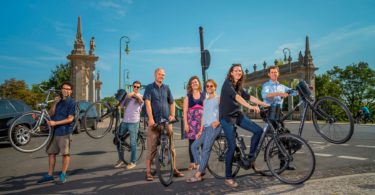 Luftverschmutzung auf Radwegen in Städten