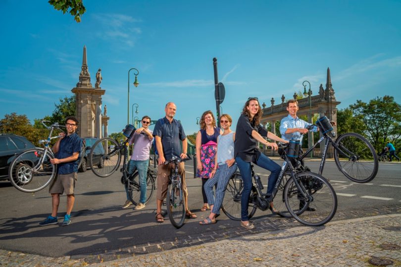 Luftverschmutzung auf Radwegen in Städten