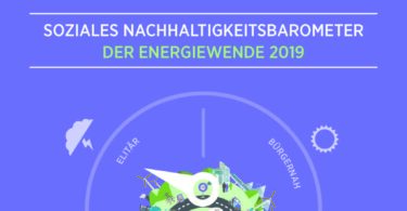 Soziales Nachhaltigkeitsbarometer der Energiewende 2019
