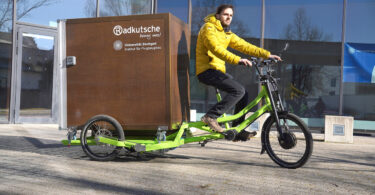 Schwerlast-Fahrrad mit Flachsfasern