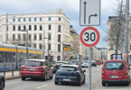 Tempo 30 in einer Hauptstraße in Leipzig