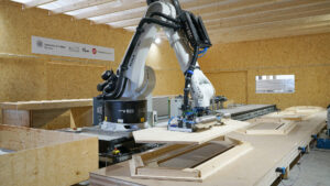 Holzbau mit Roboter