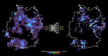 Hochaufgelöste Niederschlagskarten mittels KI