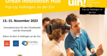 Urban Innovation Hub (uih!) Pop-up in Vaihingen an der Enz.